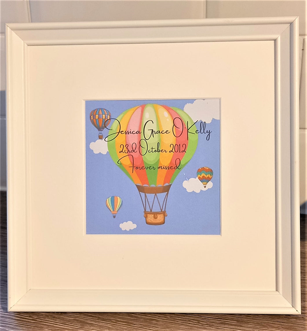 Balloon Baby Personalised Print