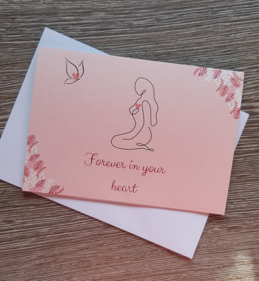 Forever in Your Heart Pregnancy Loss Card