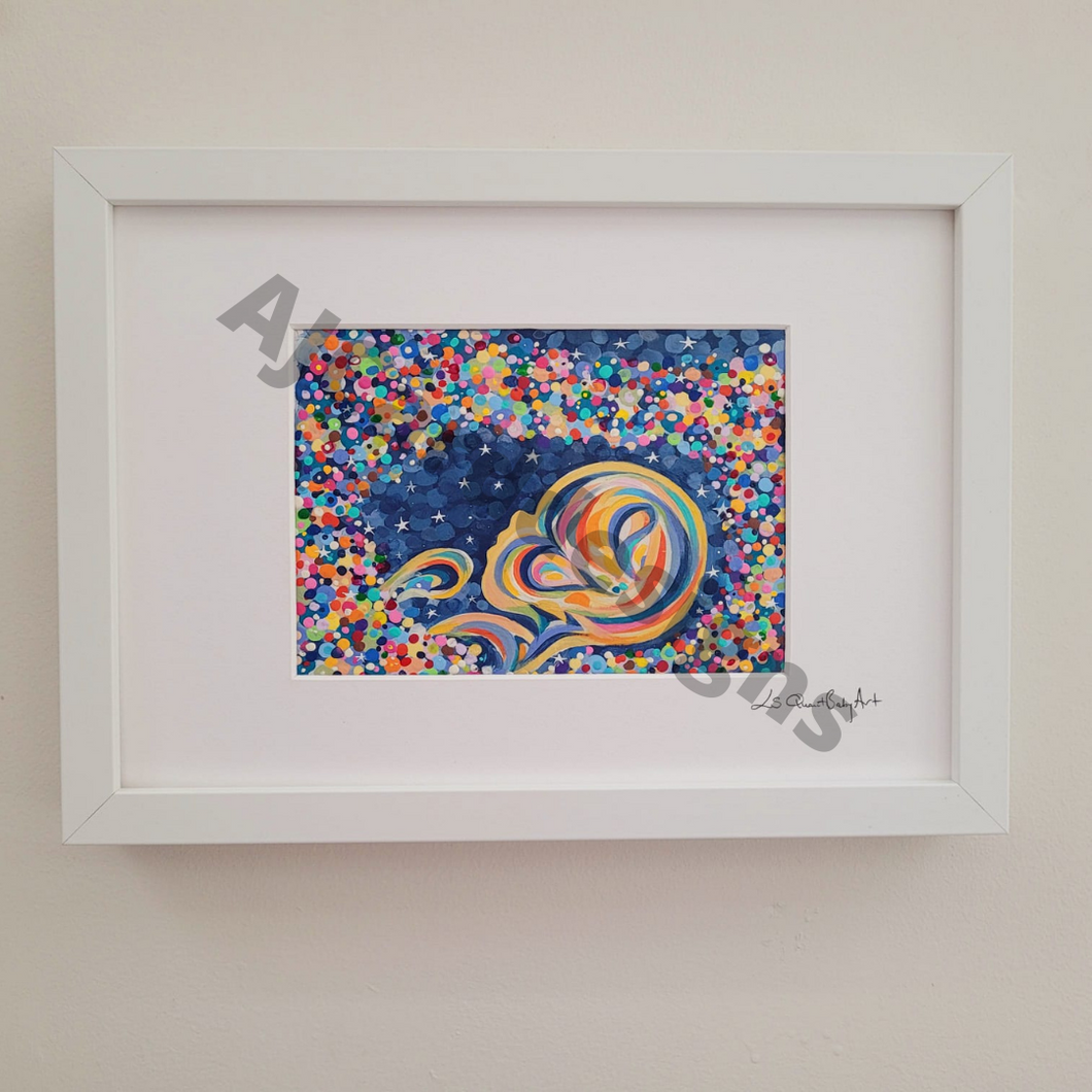 Framed Colourful Baby Print