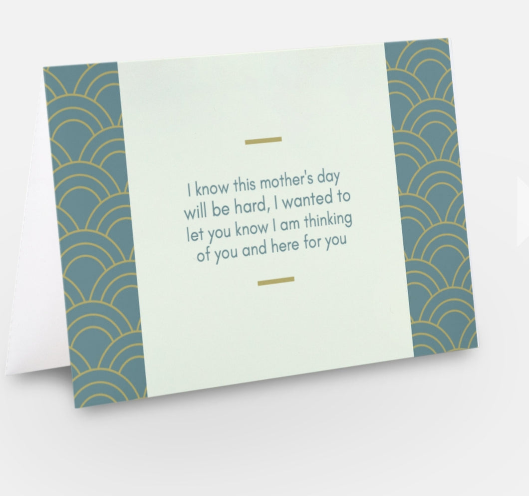 Teal and Gold Mother's Day Card